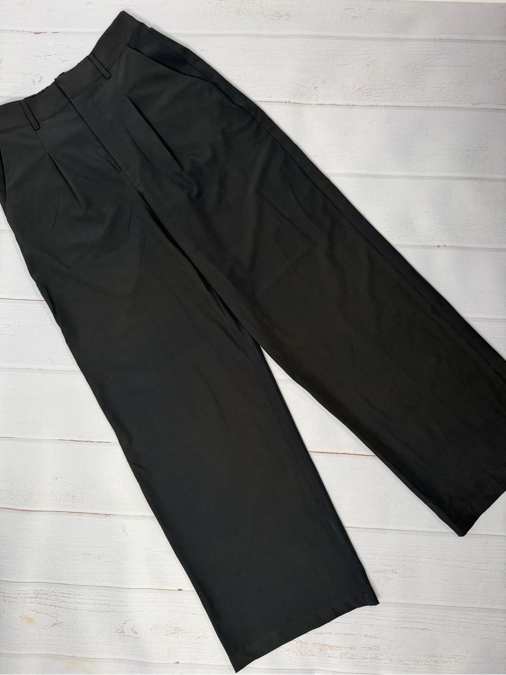 NWT Rachel Zoe Black Wide Leg Trouser Pants Size Small